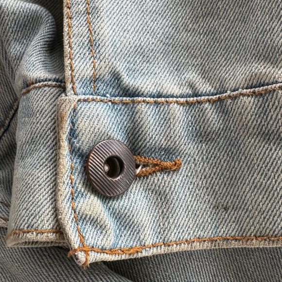 Highway Jeans Denim jacket XL button front distress style - Picture 9 of 11